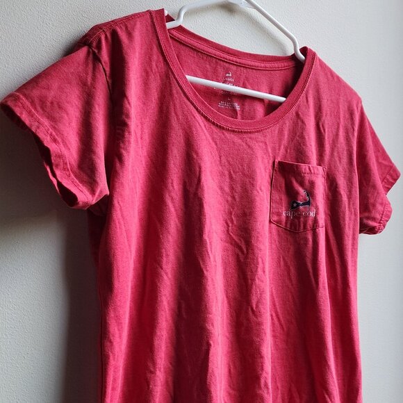 Cuffy's Cape Cod Red American Classic Scoop Neck T-Shirt Size Large - Picture 2 of 16